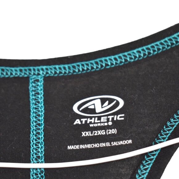 Athletic Works Tank XXL Womens Size 20 Graphic Print Stay Focused Workout Gym - Picture 5 of 7